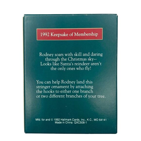 Rodney Takes Flight 1992 Collectors Club Hallmark Membership Keepsake - Picture 4 of 5